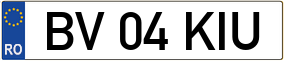 Trailer License Plate